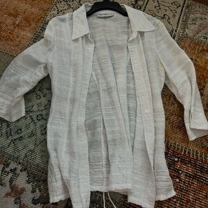 White Linen Men's Jacket